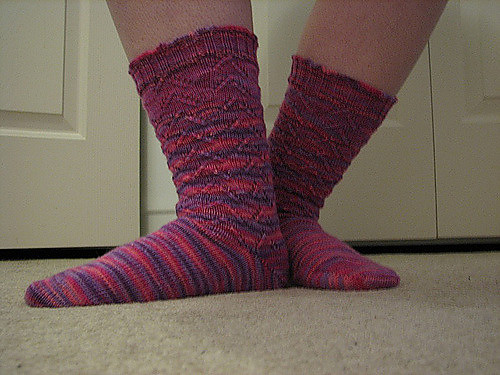 Kristine’s pink socks