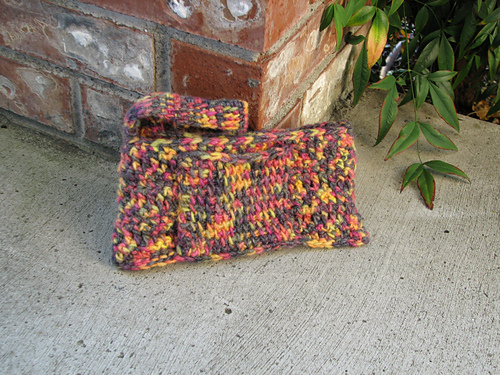 Woven purse in Rock Candy