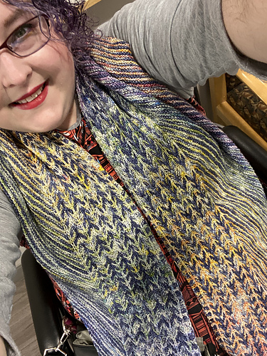 Down The Road and Back Again Shawl